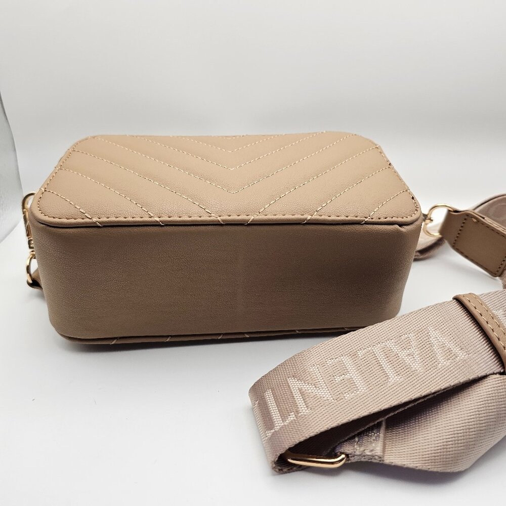 Valentino Orlandi Quilted Vegan Leather Crossbody – NWT – Taupe - Picture 5 of 10